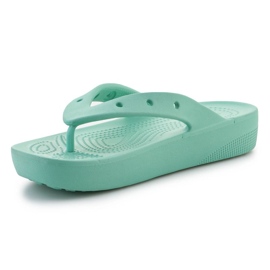 Talons Crocs Classic Platfrom Flip Oxygen 207714-3UG vert 7