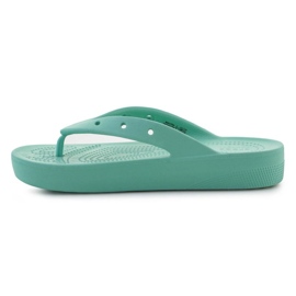 Talons Crocs Classic Platfrom Flip Oxygen 207714-3UG vert 8