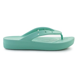 Talons Crocs Classic Platfrom Flip Oxygen 207714-3UG vert 10