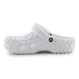 Crocs Classic Geometric Clog 209563-100 Tong-flip blanche 8