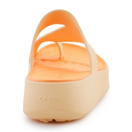 Talons Crocs Getaway Platform Plateforme Toe Loop 210834-78Z orange 10