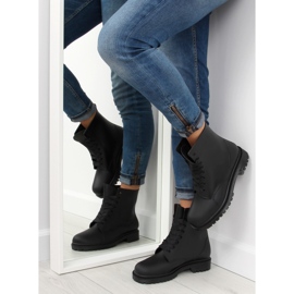 Bottes noires lacées noires D56P noir 1
