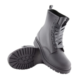 Bottines grises à lacets D56P gris 5