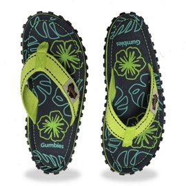 Talons-flops Gumbies Islander tongs flip-flop vert 5