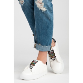 Vices Baskets à enfiler avec hiboux blanc 2