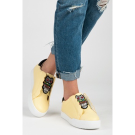 Vices Baskets à enfiler avec hiboux jaune 2