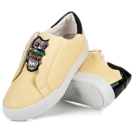 Vices Baskets à enfiler avec hiboux jaune 4
