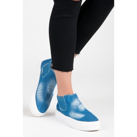Seastar Slipons en denim au-dessus de la cheville bleu 1
