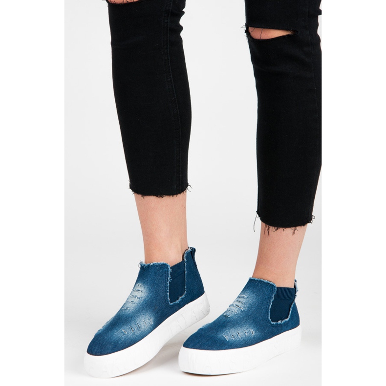 Seastar Le denim se glisse au-dessus de la cheville bleu 1 Seastar Le denim se glisse au-dessus de la cheville bleu 1