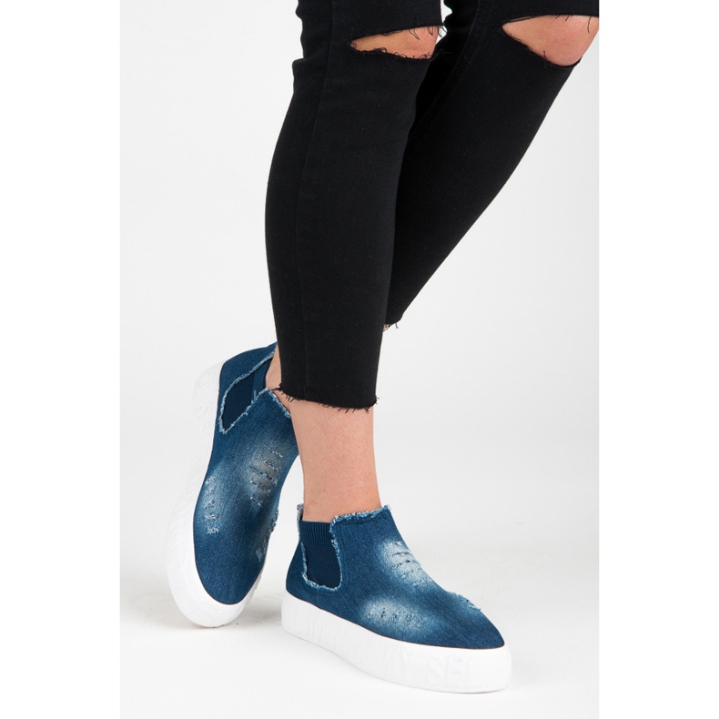 Seastar Le denim se glisse au-dessus de la cheville bleu 2 Seastar Le denim se glisse au-dessus de la cheville bleu 2