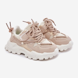 Sneakers pour enfants beige chaussures de sport 1