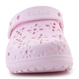 Crocs Classic Floral Cut Out Clog 210927-6W rose 2 Crocs Classic Floral Cut Out Clog 210927-6W rose 2