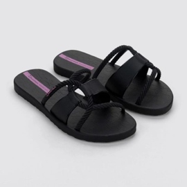 Ipanema pour femmes Diversa Slidel 27232 BG830 Black Flip -flops noir 3