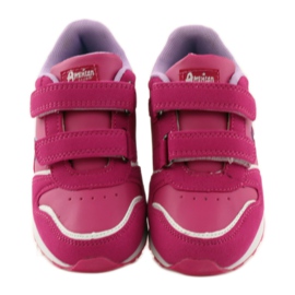 American Club Semelle intérieure en cuir de jogging américain sportif rose 4