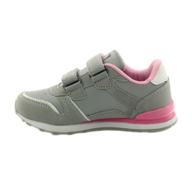 American Club Incrustation en cuir américain Velcro Sports rose gris blanc 2