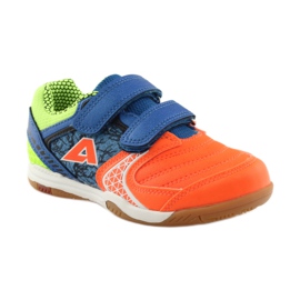 Baskets d'intérieur American Club ADI 170620 orange, bleu, vert blanc 1