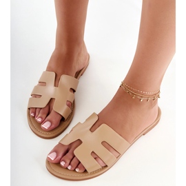 Flip brun -flops décoré de découpes 5