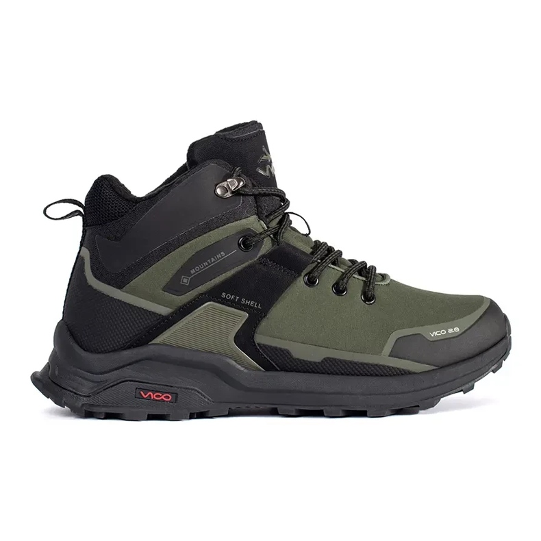 Vico Chaussures de trekking masculin-noir vert 1