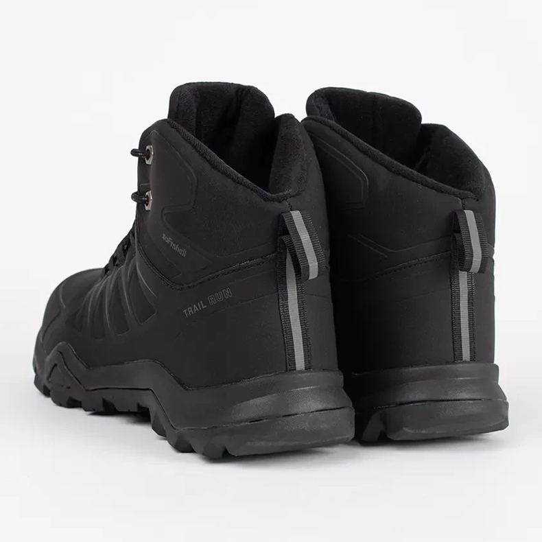 Vico Chaussures de trekking montantes noires pour hommes 1
