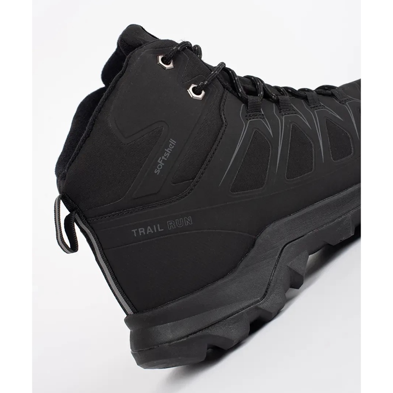 Vico Chaussures de trekking montantes noires pour hommes 2
