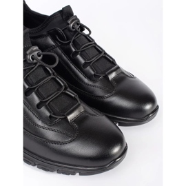 Chaussures de sport noires baskets basses le noir 1