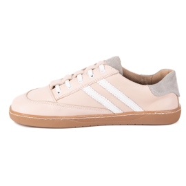Sneakers pieds nus Kaia Olivier - Chaussures en cuir anatomique Powder Pink rose 2