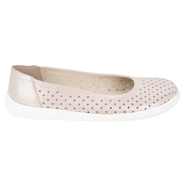 Olivier Pumps minimalistes aux pieds nus Slip-en 1771pol Pink Perforation en satin rose 2