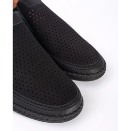 Chaussures pour hommes ouverts noirs 1