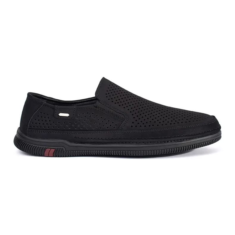 Mocassins pour hommes noirs le noir 2