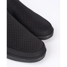 Mocassins pour hommes noirs le noir 1