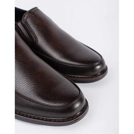 Chaussures masculines élégantes brun 1