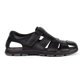 Sandales noires homme 2