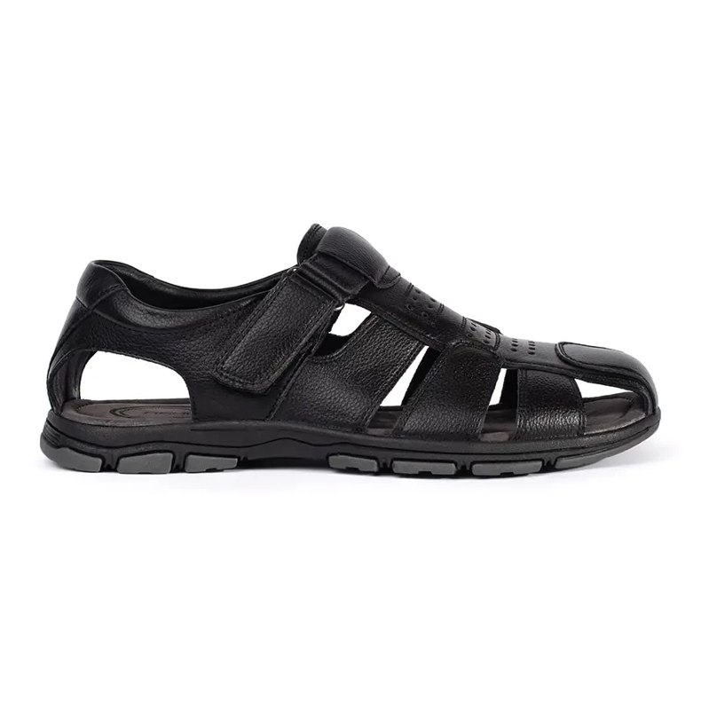 Sandales noires homme 2
