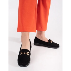 Seastar Mocassins en daim des femmes noires le noir 3