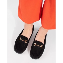 Seastar Mocassins en daim des femmes noires le noir 4