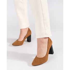 Goodin Escarpins marron sur le pilier brun 2