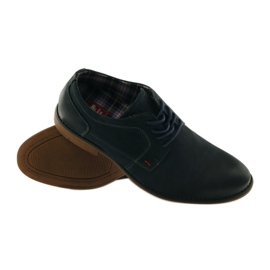 American Club chaussures pour hommes américaines 5418 bleu marine 3