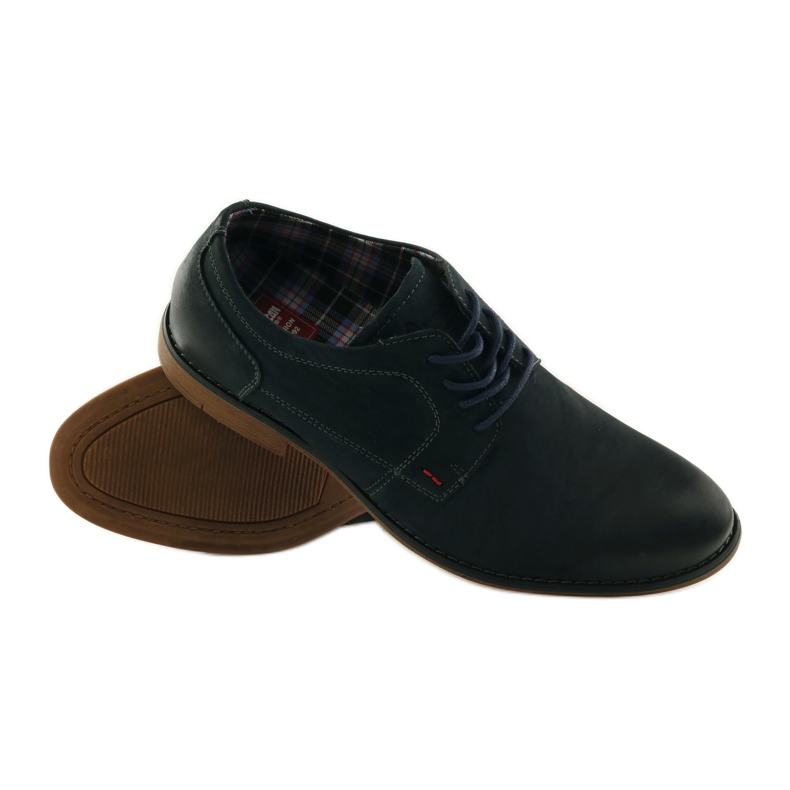 American Club chaussures pour hommes américaines 5418 bleu marin 3