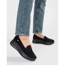 Goodin Mocassins en daim sur une semelle noire épaisse 5