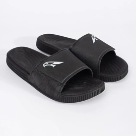 Tongs noires pour hommes le noir 2