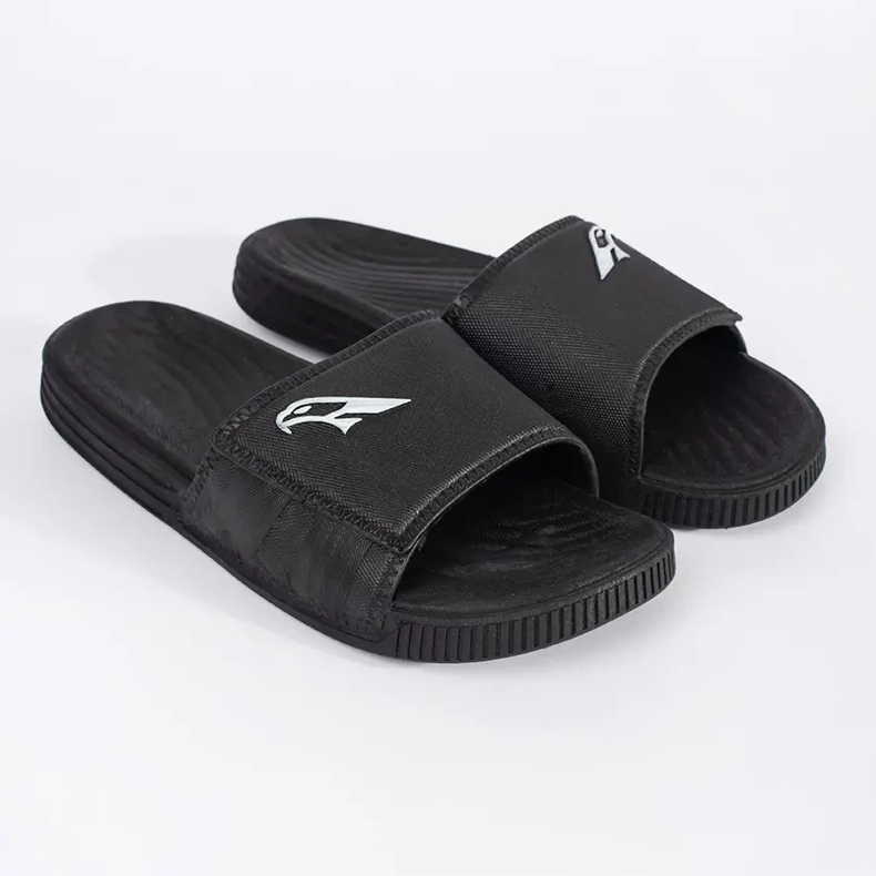Tongs noires pour hommes 2