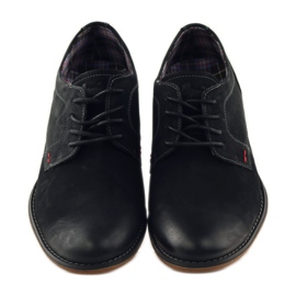 American Club Chaussures homme américaines 5418 noires le noir 4
