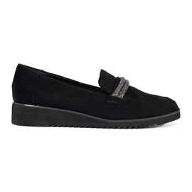 Goodin Mocassins en daim noir le noir 3