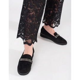 Goodin Mocassins en daim noir le noir 2