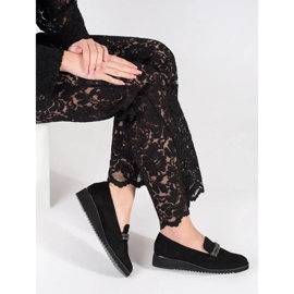 Goodin Mocassins en daim noir le noir 1