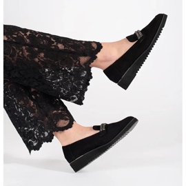 Goodin Mocassins en daim noir le noir 4
