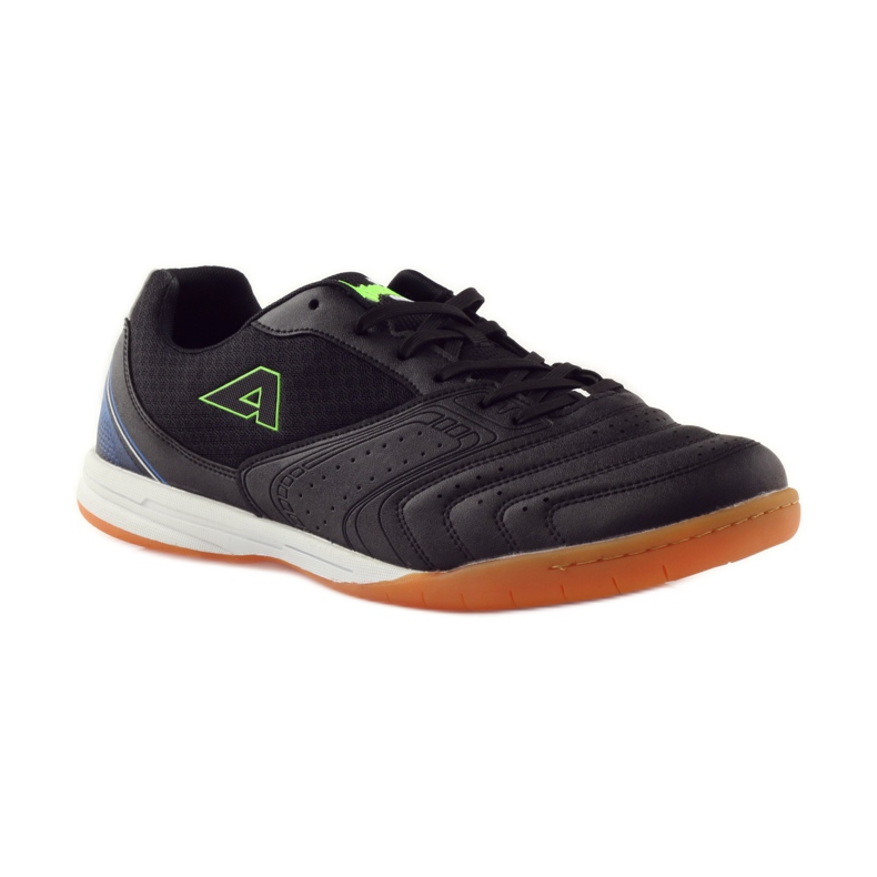 American Club Baskets de sport d'intérieur américaines 160709 blanc noir bleu vert 1