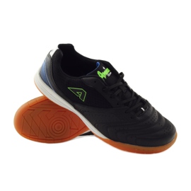 American Club Baskets de sport d'intérieur américaines 160709 blanc noir bleu vert 3
