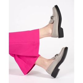 Mocassins pour femmes sur la semelle épaisse Sergio Leone gris 2 Mocassins pour femmes sur la semelle épaisse Sergio Leone gris 2