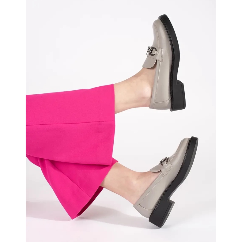 Mocassins pour femmes sur la semelle épaisse Sergio Leone gris 2 Mocassins pour femmes sur la semelle épaisse Sergio Leone gris 2